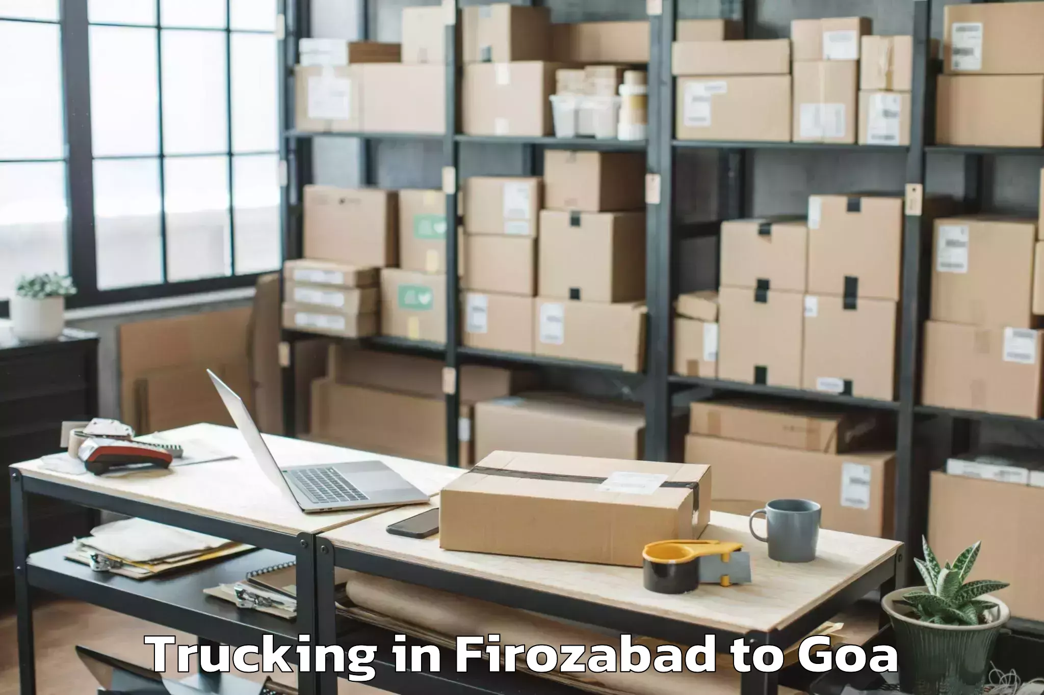 Book Firozabad to Chinchinim Trucking Online